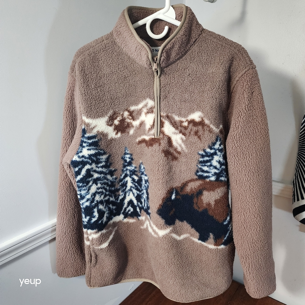 ViRaL Nwt Old Navy Bison sherpa  mens medium  brown
